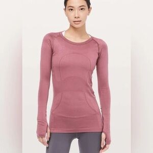 Lululemon Swiftly Tech Long Sleeve Crew - Misty Merlot / Misty Merlot